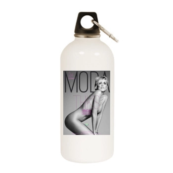 Sharon Stone White Water Bottle With Carabiner