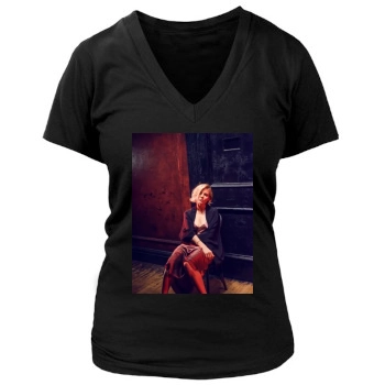 Sienna Miller Women's Deep V-Neck TShirt