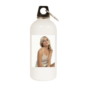 Sienna Miller White Water Bottle With Carabiner