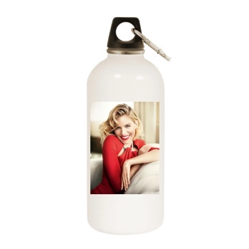 Sienna Miller White Water Bottle With Carabiner