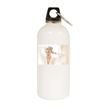 Sienna Miller White Water Bottle With Carabiner