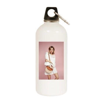 Sienna Miller White Water Bottle With Carabiner