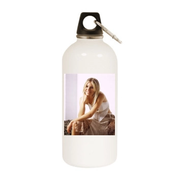 Sienna Miller White Water Bottle With Carabiner