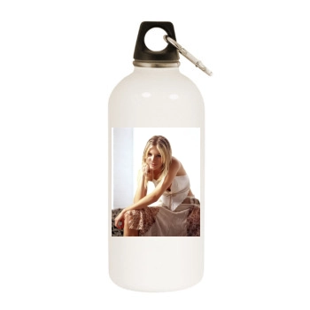 Sienna Miller White Water Bottle With Carabiner