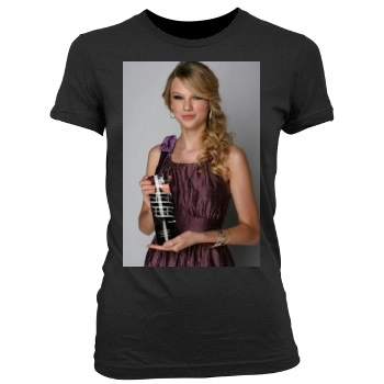 Taylor Swift Women's Junior Cut Crewneck T-Shirt