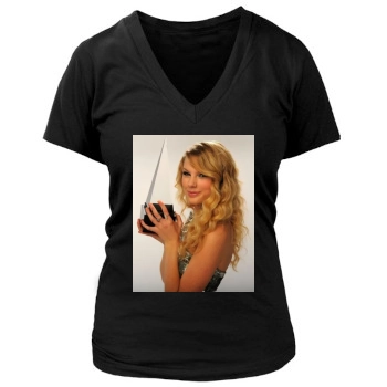 Taylor Swift Women's Deep V-Neck TShirt