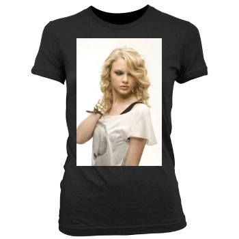 Taylor Swift Women's Junior Cut Crewneck T-Shirt