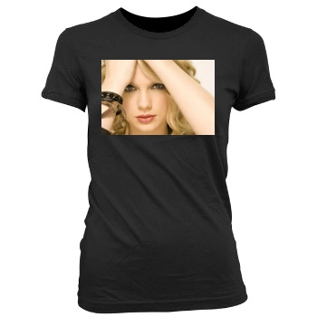 Taylor Swift Women's Junior Cut Crewneck T-Shirt