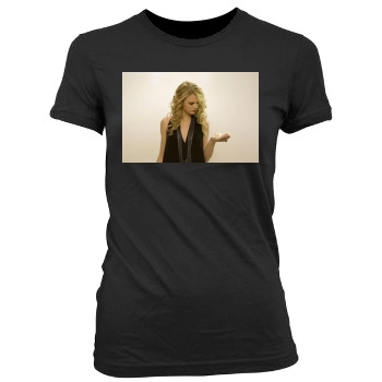 Taylor Swift Women's Junior Cut Crewneck T-Shirt