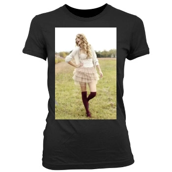 Taylor Swift Women's Junior Cut Crewneck T-Shirt