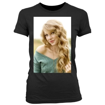 Taylor Swift Women's Junior Cut Crewneck T-Shirt