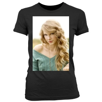 Taylor Swift Women's Junior Cut Crewneck T-Shirt