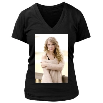 Taylor Swift Women's Deep V-Neck TShirt