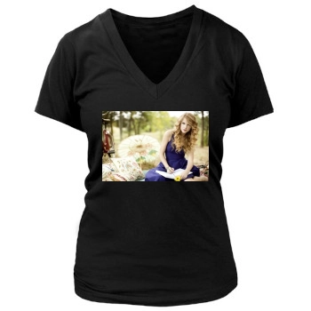 Taylor Swift Women's Deep V-Neck TShirt