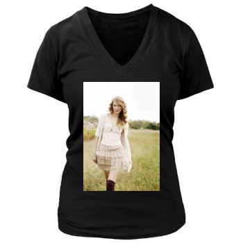 Taylor Swift Women's Deep V-Neck TShirt