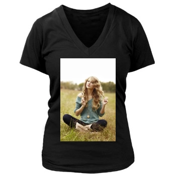 Taylor Swift Women's Deep V-Neck TShirt