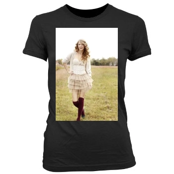 Taylor Swift Women's Junior Cut Crewneck T-Shirt