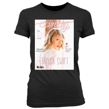 Taylor Swift Women's Junior Cut Crewneck T-Shirt