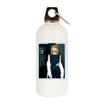 Taylor Swift White Water Bottle With Carabiner