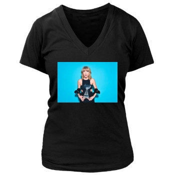 Taylor Swift Women's Deep V-Neck TShirt