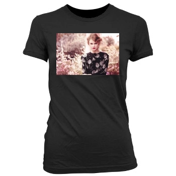 Taylor Swift Women's Junior Cut Crewneck T-Shirt