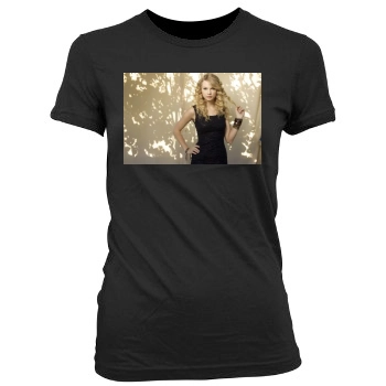 Taylor Swift Women's Junior Cut Crewneck T-Shirt