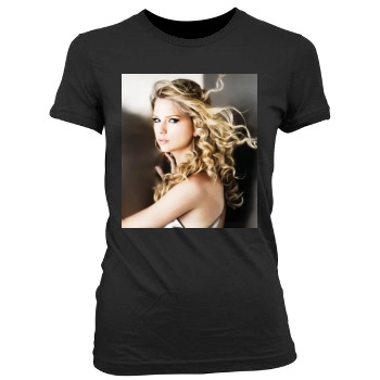 Taylor Swift Women's Junior Cut Crewneck T-Shirt