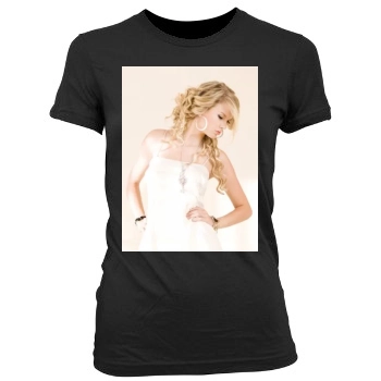 Taylor Swift Women's Junior Cut Crewneck T-Shirt