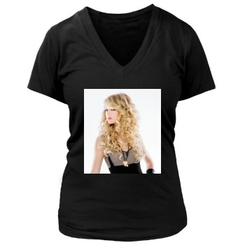 Taylor Swift Women's Deep V-Neck TShirt