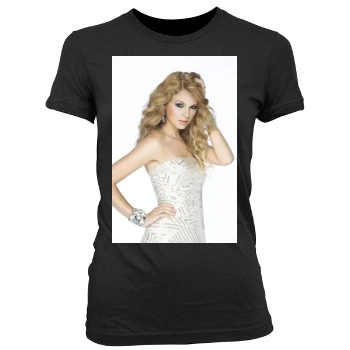 Taylor Swift Women's Junior Cut Crewneck T-Shirt