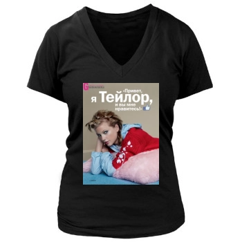 Taylor Swift Women's Deep V-Neck TShirt