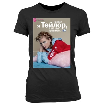 Taylor Swift Women's Junior Cut Crewneck T-Shirt