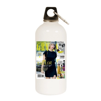 Taylor Swift White Water Bottle With Carabiner