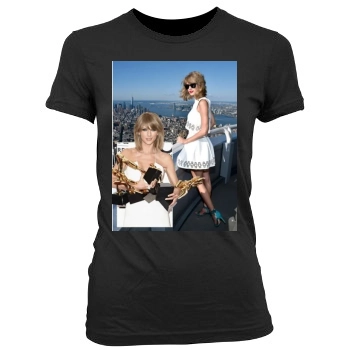 Taylor Swift Women's Junior Cut Crewneck T-Shirt