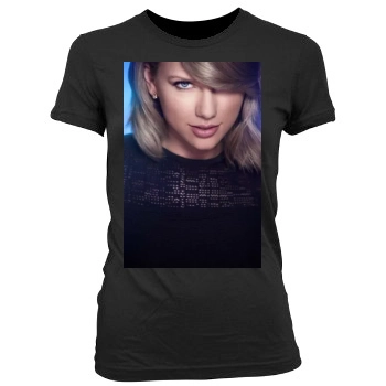 Taylor Swift Women's Junior Cut Crewneck T-Shirt