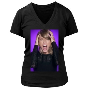 Taylor Swift Women's Deep V-Neck TShirt