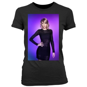 Taylor Swift Women's Junior Cut Crewneck T-Shirt