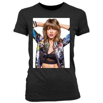 Taylor Swift Women's Junior Cut Crewneck T-Shirt