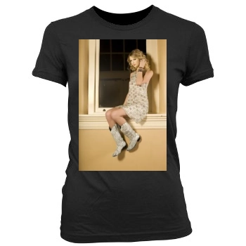 Taylor Swift Women's Junior Cut Crewneck T-Shirt