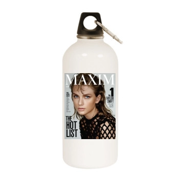 Taylor Swift White Water Bottle With Carabiner