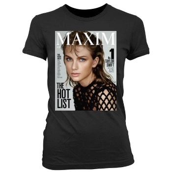 Taylor Swift Women's Junior Cut Crewneck T-Shirt