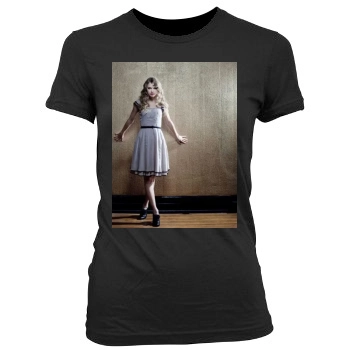 Taylor Swift Women's Junior Cut Crewneck T-Shirt