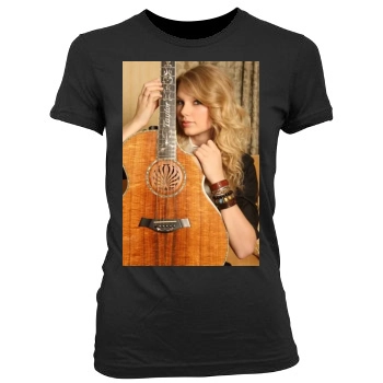 Taylor Swift Women's Junior Cut Crewneck T-Shirt