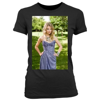 Taylor Swift Women's Junior Cut Crewneck T-Shirt