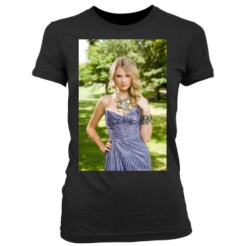 Taylor Swift Women's Junior Cut Crewneck T-Shirt