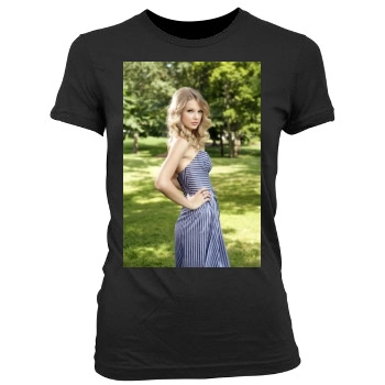 Taylor Swift Women's Junior Cut Crewneck T-Shirt