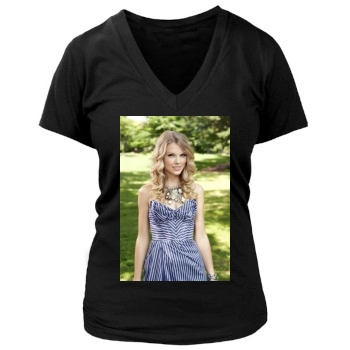 Taylor Swift Women's Deep V-Neck TShirt