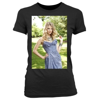 Taylor Swift Women's Junior Cut Crewneck T-Shirt