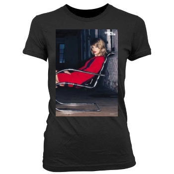 Taylor Swift Women's Junior Cut Crewneck T-Shirt