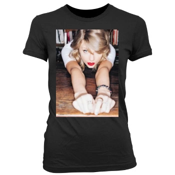 Taylor Swift Women's Junior Cut Crewneck T-Shirt